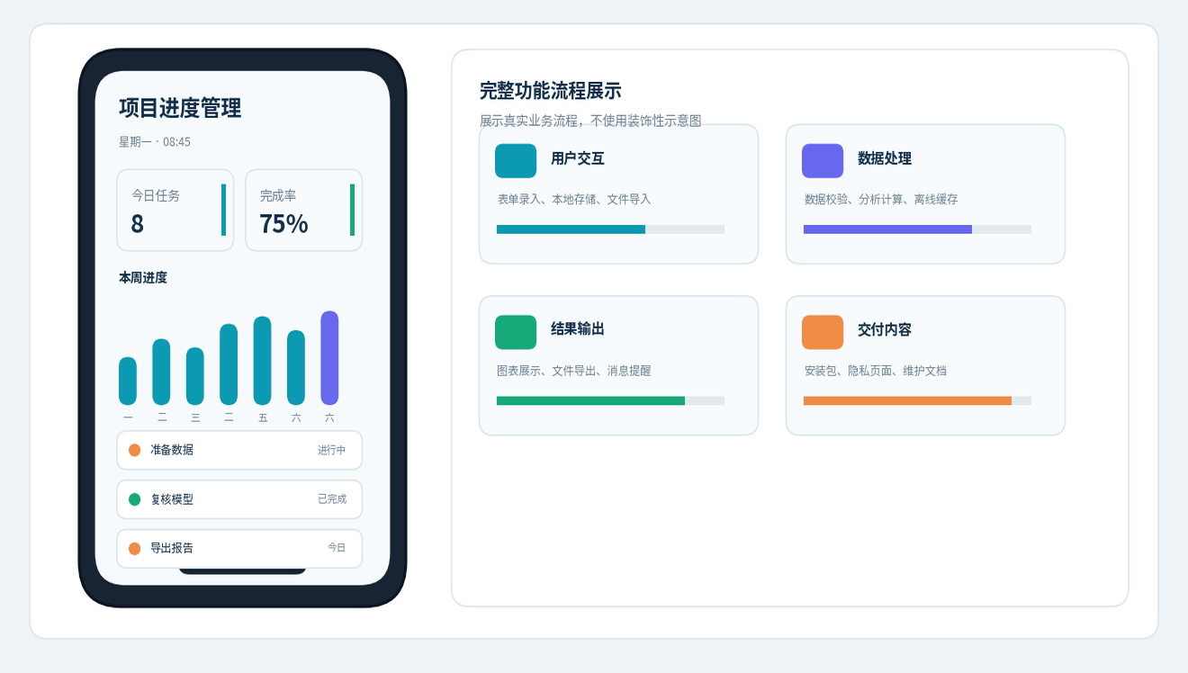 手机APP开发功能效果展示